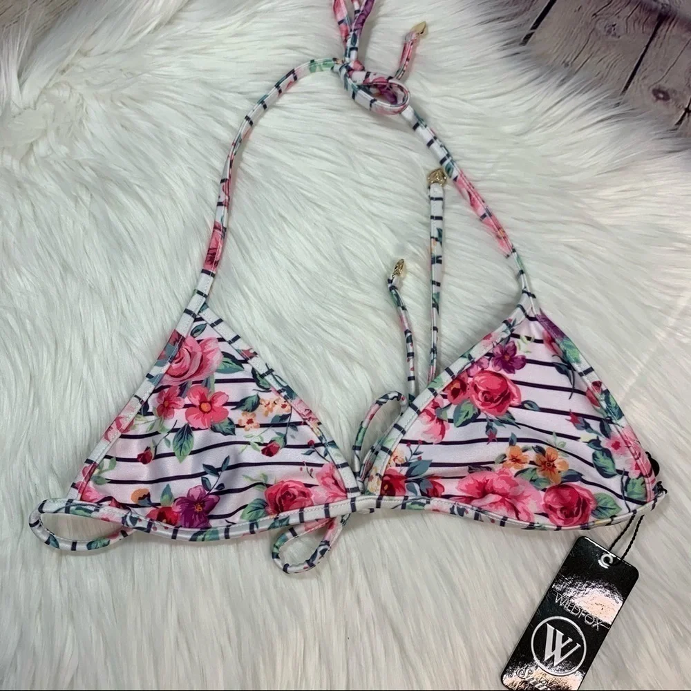 NWT Wildfox 90’s Floral Bikini Top